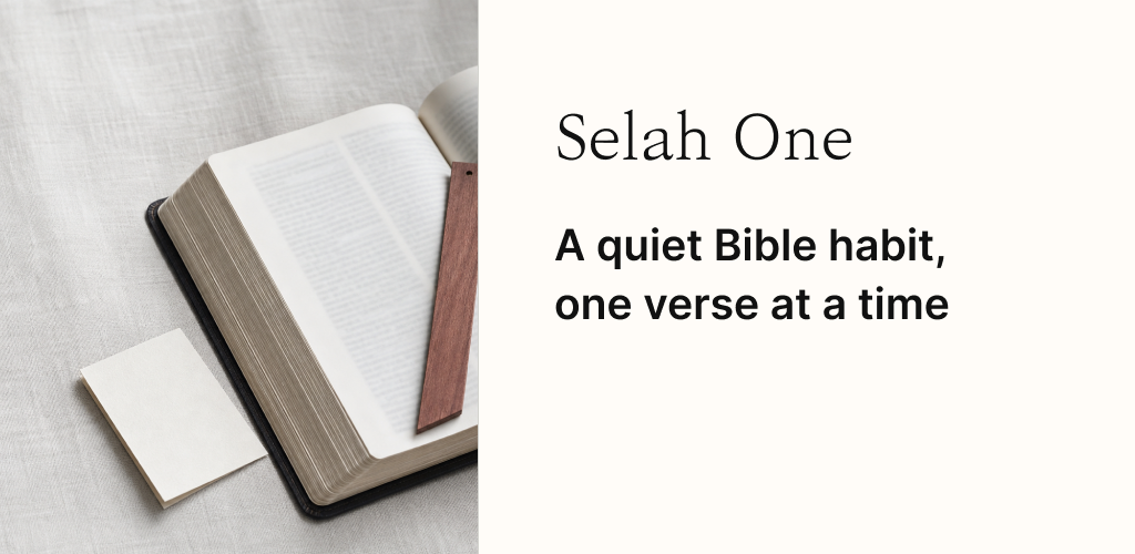A quiet Bible habit, one verse at a time