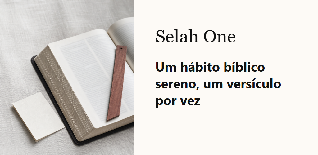 Um hábito bíblico sereno, um versículo por vez